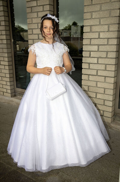  Amelia Sheridan, St. Ursula's, who received her First Holy Communion at the Sacred Heart Church.