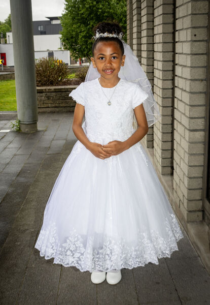  Nevaeh Kaye Mylett, St. Ursula's, who received her First Holy Communion at the Sacred Heart Church.