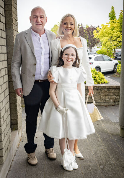  Anna Walsh, St. Ursula's, who received her First Holy Communion at the Sacred Heart Church.