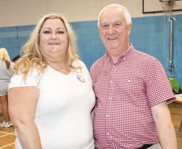 Mary Connors, CEO of Mincéirí Port Láirge, and Cllr Declan Barry at the Traveller Pride event. Photo: Joe Evans