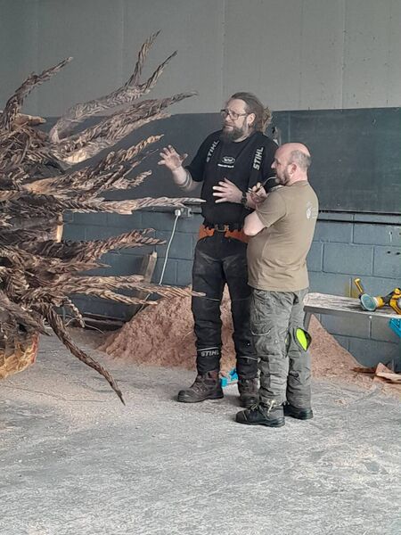 John Wood and John Hayes behind the scene John Wood and John Hayes behind the scene