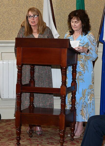 Ms. Mairéad Cummins, Principal, Our Lady of Mercy Senior School and Ms. Michelle Briggs, Principal, Holy Family Junior School.