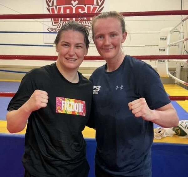 Tramore's Zara Breslin pictured with Ireland boxing legend Katie Taylor. Tramore's Zara Breslin pictured with Ireland boxing legend Katie Taylor.