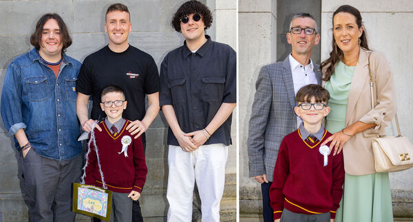 Leo Sullivan, (left), and Evan O'Rourke, (right), St. Stephen's De La Salle, who received their First Holy Communion at the Cathedral. Leo Sullivan, (left), and Evan O'Rourke, (right), St. Stephen's De La Salle, who received their First Holy Communion at the Cathedral.