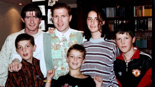 Members of the Tracey family John, James, Eileen, Patrick and Michael, pictured with Olympic Gold Medallist Michael Carruth when he officially opened the new Olympus Nite Club back in 1992. <p>Members of the Tracey family John, James, Eileen, Patrick and Michael, pictured with Olympic Gold Medallist Michael Carruth when he officially opened the new Olympus Nite Club back in 1992.</p>