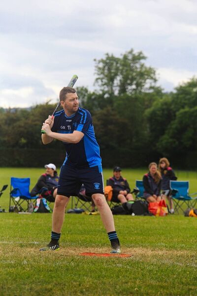 Dean Griffin at bat for Naomh Pól CLG in their first All-Ireland Championship win. 
