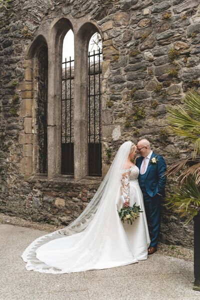 The couple's wedding cake was made by Wendy Devlin. Photo: Daven Casey
