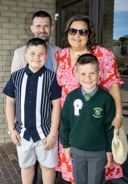  Hunter Morgan, Scoil Lorcain, who received his First Holy Communion at the Sacred Heart Church.
