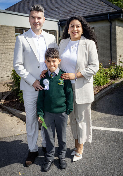  James Constantinesa Bustamanie, Scoil Lorcain, who received his First Holy Communion at the Sacred Heart Church.