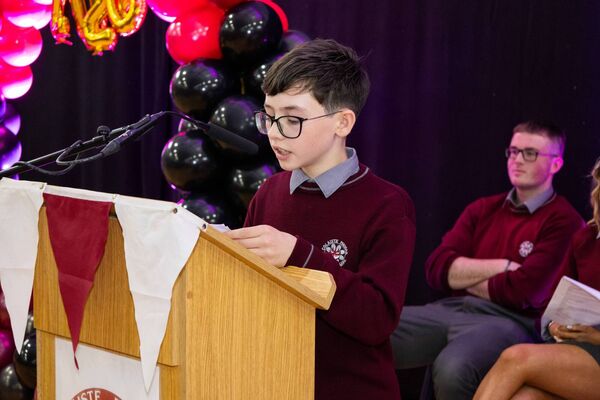 Tom O'Donnell (1st Year) giving a speech Tom O'Donnell (1st Year) giving a speech