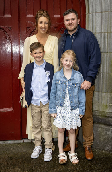  Louie Hickey, St. Declan's, who received his First Holy Communion at St. John's Church.