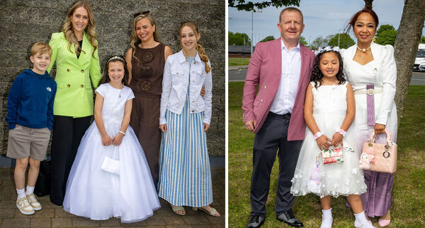 Gracie Ward, (left), and Misty Lee, (right), Presentation, who received her First Holy Communion at St. Paul's Church. Gracie Ward, (left), and Misty Lee, (right), Presentation, who received her First Holy Communion at St. Paul's Church.