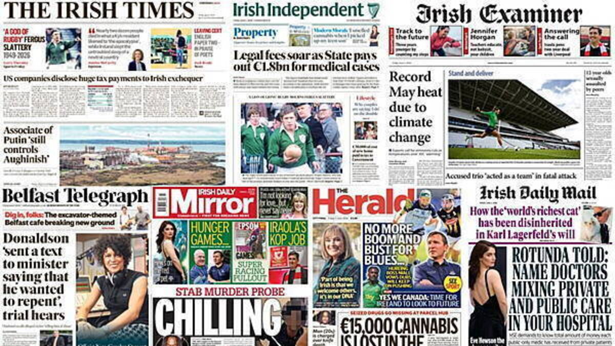 What the papers say: Friday's front pages