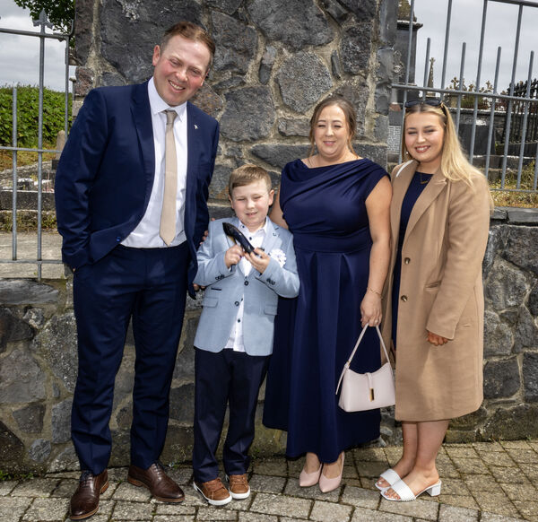  Sean Barron, St. Mary's Ballygunner, who received his First Holy Communion at St. Mary's Church. 