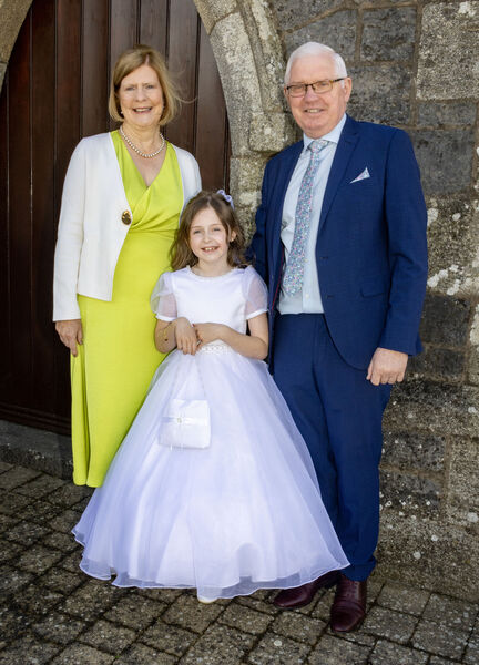  Millie Hogan, St. Mary's Ballygunner, who received her First Holy Communion at St. Mary's Church.