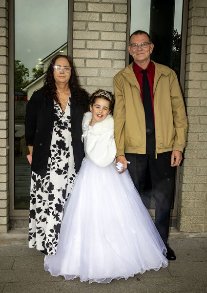  Amelia O'Shea, St. Ursula's, who received her First Holy Communion at the Sacred Heart Church.