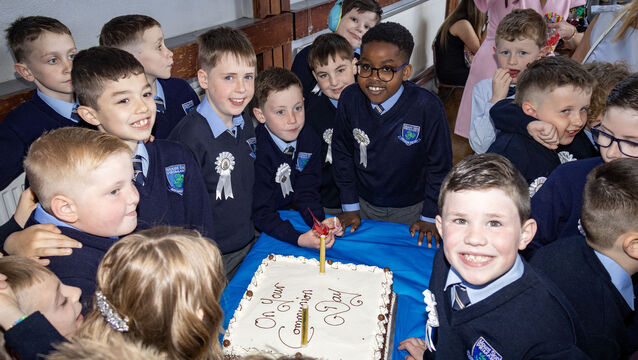 <p> Pupils from Mount Sion who received their First Holy Communion at Ballybricken Church. 	All Photos: Joe Evans</p>