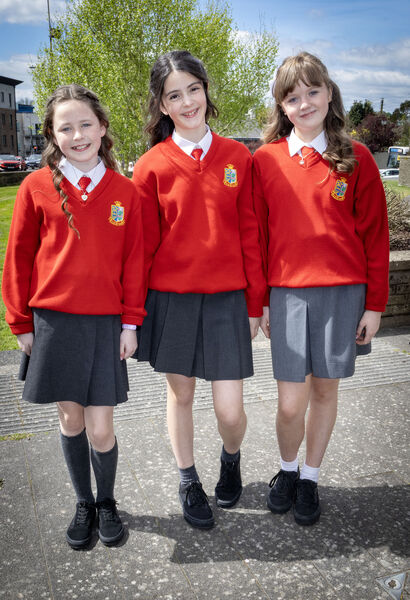 Faye, Sophia and Katie, St. Ursula's, who were confirmed by Bishop Alphonsus Cullinan at the Sacred Heart Church. Faye, Sophia and Katie, St. Ursula's, who were confirmed by Bishop Alphonsus Cullinan at the Sacred Heart Church.