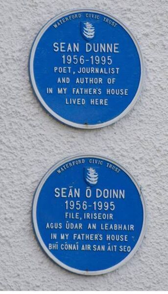 Blue Plaques commemorating Sean Dunne.