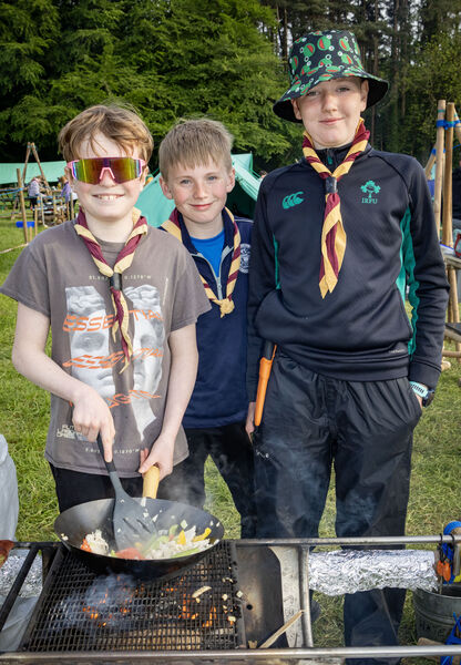 Fionn, Oisin and Ollie, Butlerstown Eagles, who took part in the Waterford Scout County Challenge in Ballinamona Equestrian Centre. Fionn, Oisin and Ollie, Butlerstown Eagles, who took part in the Waterford Scout County Challenge in Ballinamona Equestrian Centre.