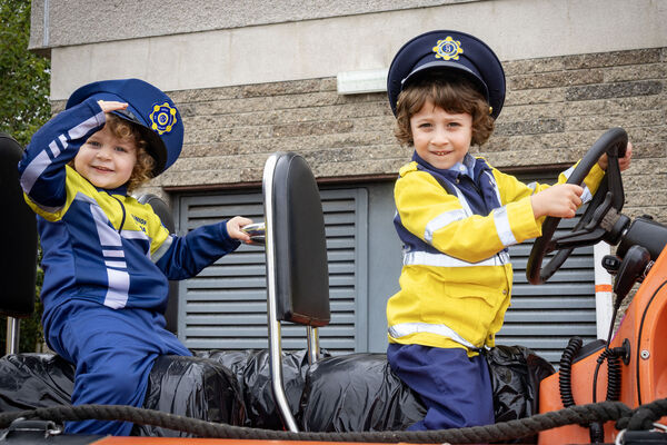 Amber and Adam, pictured at the Waterford Garda Station open day. Amber and Adam, pictured at the Waterford Garda Station open day.