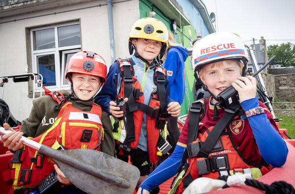 Tadhg, Tiarnán and Cathal, pictured at the Waterford Garda Station open day. Tadhg, Tiarnán and Cathal, pictured at the Waterford Garda Station open day.