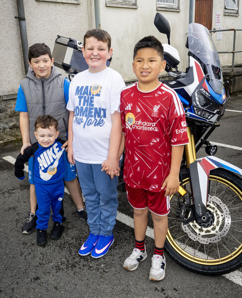 Feidhlem, JJ, Hayden and Theo, pictured at the Waterford Garda Station open day. Feidhlem, JJ, Hayden and Theo, pictured at the Waterford Garda Station open day.