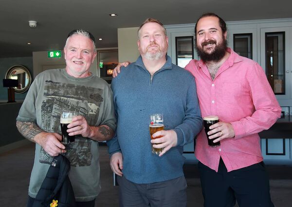 Frank Moran, John Dunne and Sean Myles. Pic: Noel Browne Frank Moran, John Dunne and Sean Myles. Pic: Noel Browne