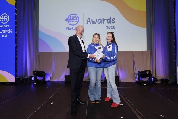 Pictured at the inaugural Re-turn Awards at Croke Park are teachers from St John's Special School, Waterford, winners of €1,000 for their Most Returned Award-winning initiative. Picture Conor McCabe Photography. Pictured at the inaugural Re-turn Awards at Croke Park are teachers from St John's Special School, Waterford, winners of €1,000 for their Most Returned Award-winning initiative. Picture Conor McCabe Photography.