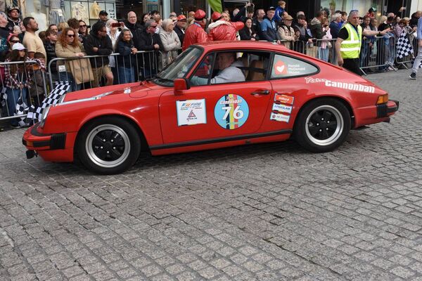 The Retro Cannonball finished this year in Waterford City. Pic: Frankie McEvoy
