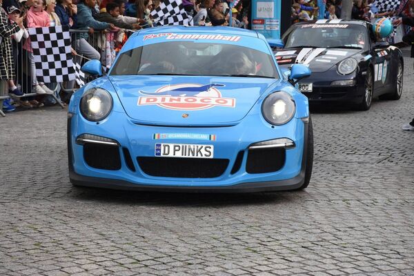 The Retro Cannonball finished this year in Waterford City. Pic: Frankie McEvoy