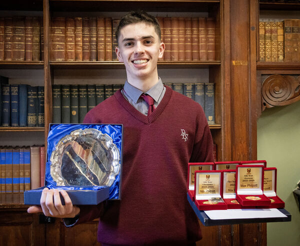 Max Philpott received awards for 6th Year Chemistry, After School Study and 6th Year German, as well as the Br Tim O'Shea Memorial Maths Award. Max Philpott received awards for 6th Year Chemistry, After School Study and 6th Year German, as well as the Br Tim O'Shea Memorial Maths Award.