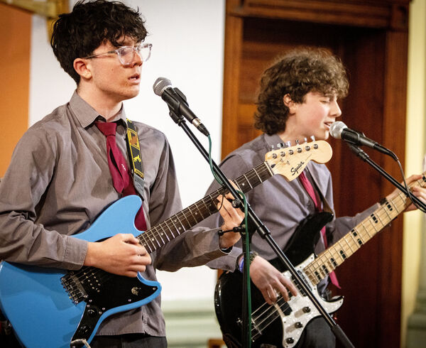 Henry Lyons and Alex Curran who performed I Saw Your Face at De La Salle College Summer Concert. Henry Lyons and Alex Curran who performed I Saw Your Face at De La Salle College Summer Concert.