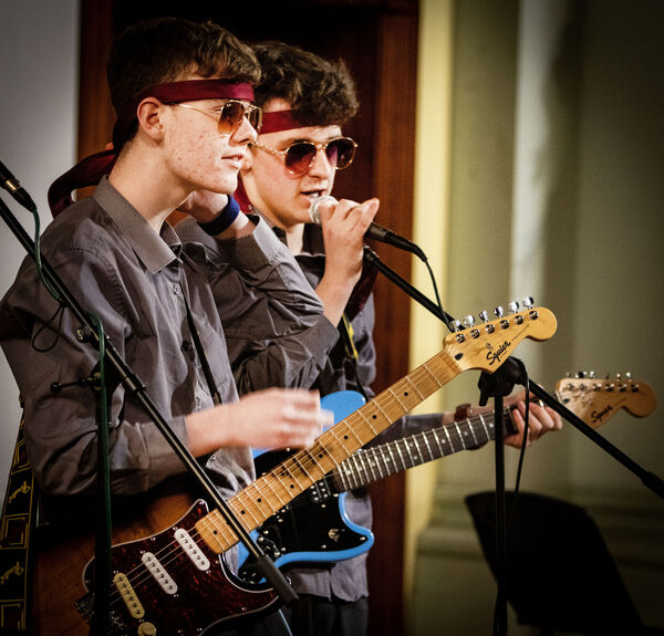 Luke Brown and Dara O'Shea with Alex and Oisin performed a Jimi Hendrix Medley at De La Salle College Summer Concert. Luke Brown and Dara O'Shea with Alex and Oisin performed a Jimi Hendrix Medley at De La Salle College Summer Concert.