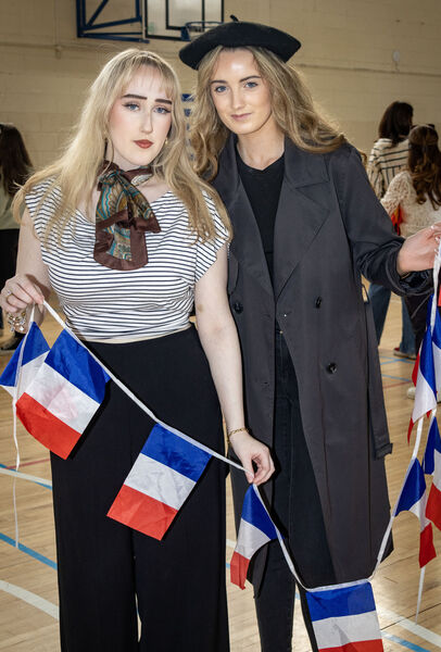 Students representing France at Culture Day at Our Lady of Mercy Secondary School. Students representing France at Culture Day at Our Lady of Mercy Secondary School.