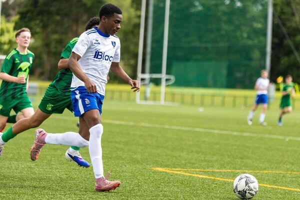 Waterford's Fareed Alabi was on target for his side in their win over the Carlow and District Underage League. Waterford's Fareed Alabi was on target for his side in their win over the Carlow and District Underage League.