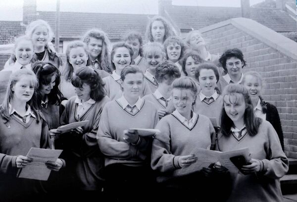 Leaving cert students from the Mercy back in 1992 Leaving cert students from the Mercy back in 1992
