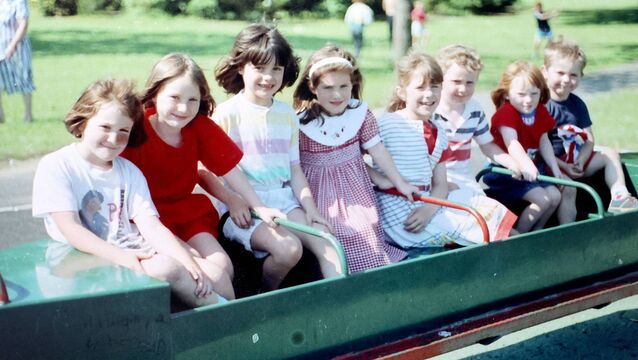 <p>Having fun in the Summer Sunshine at the Peoples Park 1990</p>