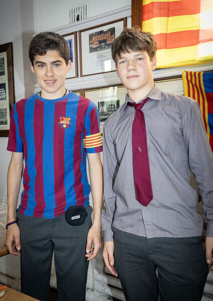 Students representing Catalonia at De La Salle College Culture Day. Students representing Catalonia at De La Salle College Culture Day.