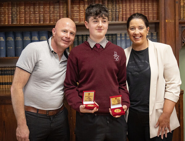 Ryan Butler was awarded for School Promotional Work and Faith in the Presence of God, at the De La Salle College Junior Awards day. Ryan Butler was awarded for School Promotional Work and Faith in the Presence of God, at the De La Salle College Junior Awards day.