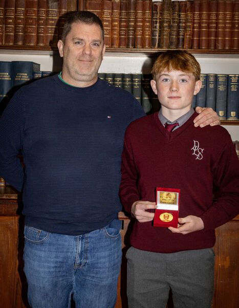 Cuinn Carroll, 1st Year Soccer Award, at the De La Salle College Junior Awards day. Cuinn Carroll, 1st Year Soccer Award, at the De La Salle College Junior Awards day.