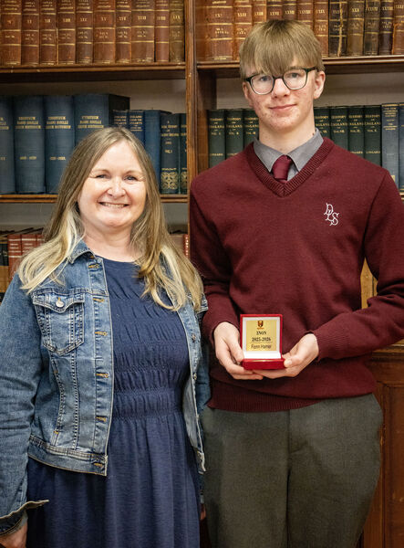 Fionn Hamer, 3 NON award recipient, at the De La Salle College Junior Awards day. Fionn Hamer, 3 NON award recipient, at the De La Salle College Junior Awards day.