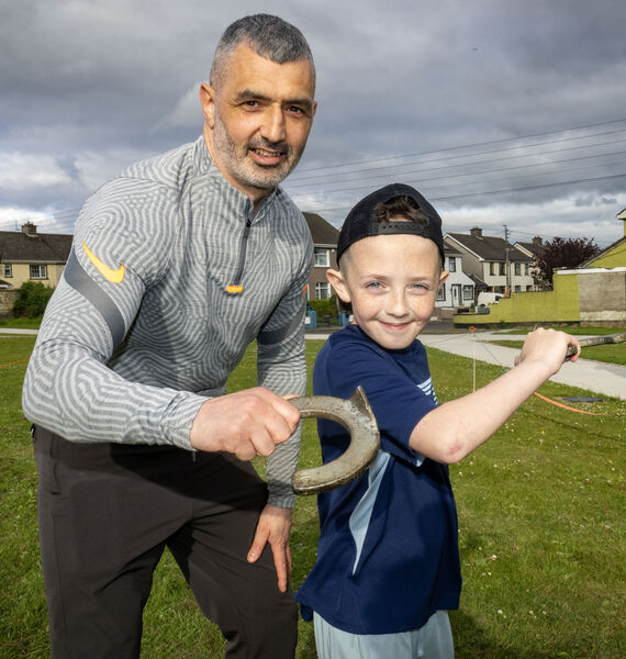 Philip and Noah took part in the Horse Shoe Throwing competition. Philip and Noah took part in the Horse Shoe Throwing competition.