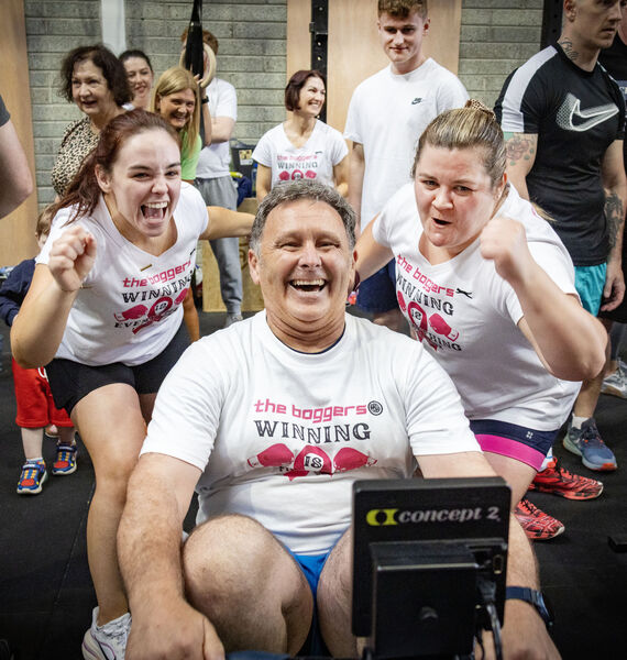 Taking part in the inaugural Row for Solas, which raised €57,000 at the Waypoint Training. Photo: Joe Evans Taking part in the inaugural Row for Solas, which raised €57,000 at the Waypoint Training. Photo: Joe Evans