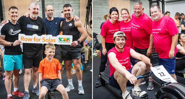 Taking part in the inaugural Row for Solas, which raised €57,000 at the Waypoint Training. Photo: Joe Evans Taking part in the inaugural Row for Solas, which raised €57,000 at the Waypoint Training. Photo: Joe Evans