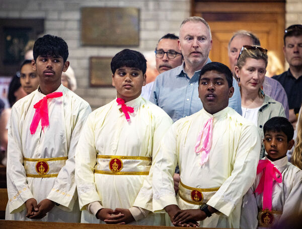 Pictured at the Pentecost Mass at St. Joseph & St. Benildus Church. Pictured at the Pentecost Mass at St. Joseph & St. Benildus Church.