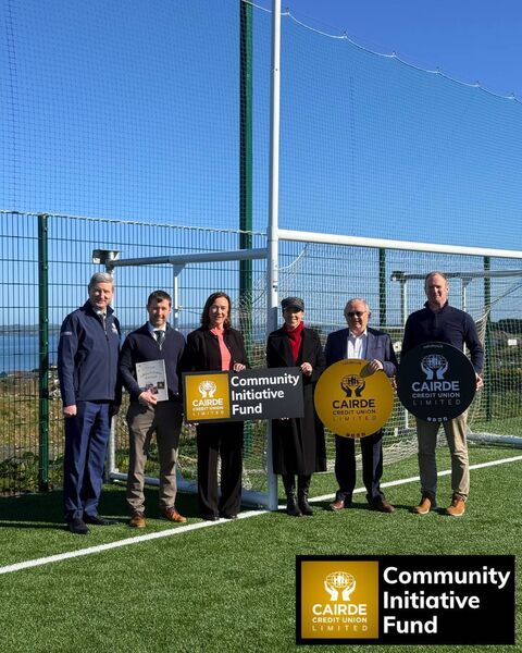 Fiontar Pobail - Pádraig Ó Murchadha, Eveleen Uí Dhrocháin and Liam Ó Lonáin Cairde Credit Union - Seán Cleary (CEO) Hannah Lucas and Jack Lillis (Board Members) Fiontar Pobail - Pádraig Ó Murchadha, Eveleen Uí Dhrocháin and Liam Ó Lonáin Cairde Credit Union - Seán Cleary (CEO) Hannah Lucas and Jack Lillis (Board Members)