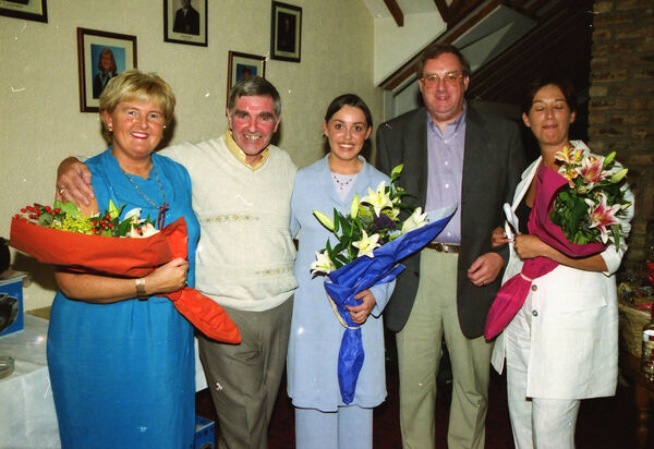 Catherine Moore, John Power, Emer O.Mara, Anthony Dinan and Caroline Dower, at the Waterford News & Star, third annual Charity Golf Classic at Faithlegg GC, back in 2000. Catherine Moore, John Power, Emer O.Mara, Anthony Dinan and Caroline Dower, at the Waterford News & Star, third annual Charity Golf Classic at Faithlegg GC, back in 2000.