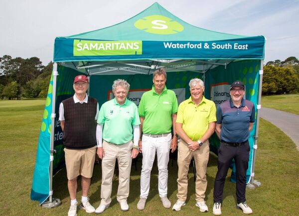 Taking part were Mervyn Shortell Kevin Murray, Tom Lawlor and Denis Murphy. Also included as Rory Fitzgerald, Samaritans. Photo: John Power Taking part were Mervyn Shortell Kevin Murray, Tom Lawlor and Denis Murphy. Also included as Rory Fitzgerald, Samaritans. Photo: John Power