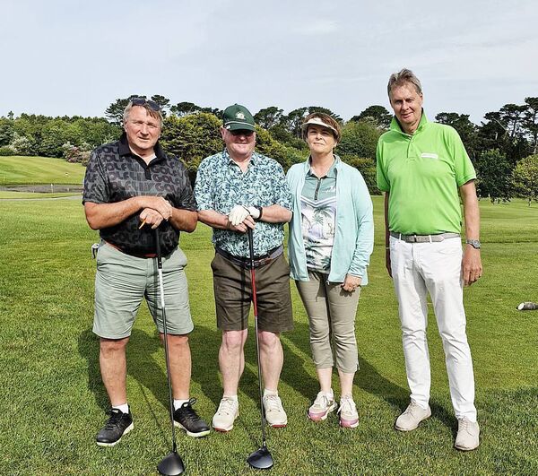 Golfers taking part in Tramore Golf Club's second Play in Green day for Samaritans. Included is Rory Fitzgerald, Samaritans. Photo: John Power Golfers taking part in Tramore Golf Club's second Play in Green day for Samaritans. Included is Rory Fitzgerald, Samaritans. Photo: John Power